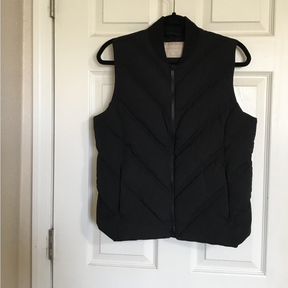 Athleta Inlet Puffer Vest black size small